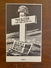 Vietnam War Anti-Communist Postcard 1960s USSR Trade Protest Propaganda