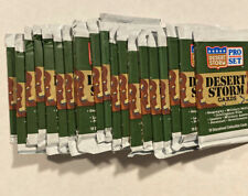 10 - Sealed Packs of 1991 DESERT STORM PRO SET TRADING CARDS LOOK  FOR SADDAM picture