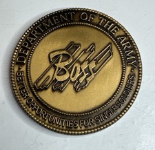 Challenge Coin US Army MWR Boss / Better Opportunities For Single Soldiers / USA