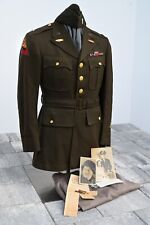 WWII 2nd Armored Division Uniform NORMANDY Veteran Attributed with Valor Medals picture