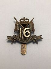 1960s Queens Crown 16th The Queens Lancers Cap Badge picture