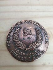 Vintage Copper Medal 1940´s Pupils of the Army Portuguese school military picture