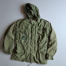 Vtg 80s US MILITARY M65 OG107 FIELD JACKET COAT Medium Airforce Coat Patches M picture