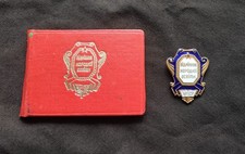 1983 Soviet Ukrainian Excellent Teacher Badge + Award Document USSR Nice