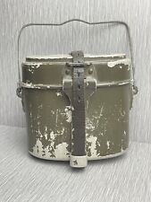 GERMAN PRE WW2 WEHRMACHT MATCHING ALL ALUMINUM RFI 37 MESS KIT W/ STRAP NAMED picture