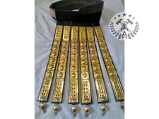 Medieval Roman Belt Heavy Brass Leather Belt Greek Spartan Leather Belt Décor picture