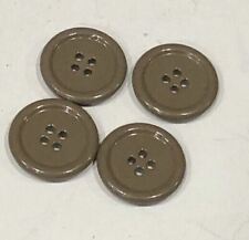 (4) 1” WW2 WWII US Military Army OD Plastic Uniform Jacket Buttons WWII Button picture