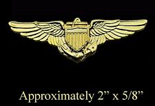Replica Gold Pilot Wings Pin - Navy - About 2