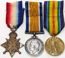 *Shell shock 1917 WW1 13th Battalion Kings Royal Rifle Corps medals 3890 Gillett