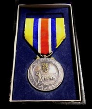 WW2 Imperial Japanese Mengjiang National Foundation Merit Medal w/ Case