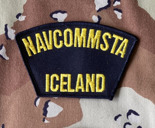 Vintage US Navy Hat Cap USN Patch Naval Communication Station Keflavik Iceland