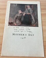 WWI 1918 YMCA Mother's Day booklet, poems, prayer, a mothers letter, to my son picture