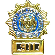 BL15-010 New York City Police Detective NYPD 911 Pin picture