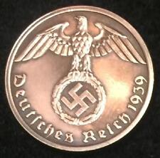 Rare WW2 German 1 Reichspfennig Coin Authentic Historical WW2 Artifact picture