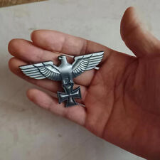 Badge Brooch German Cross Eagle WWII Military Enamel Pin Retro Silver Jewelry picture