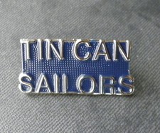 TIN CAN SAILORS NAVY SUBMARINE VETERAN SUB VET LAPEL HAT PIN BADGE 1.25 INCH