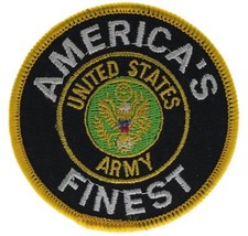 America's Finest Army Honor Troops 2 5/8 Inch Hat Embroidered Patch F1D23K