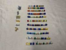 Lot of 38 Vintage US Military Ribbon Bar & Pins US Army Navy Marines Air Force picture