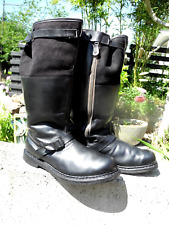 Authentic Original WWII German Luftwaffe Leather Sheepskin Boots.Sz11 1/2,1944 picture