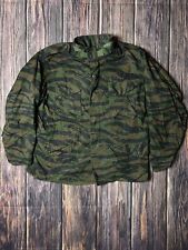 AUTHENTIC US ISSUE M-65 TIGER STRIPE FIELD JACKET 1981 XL REG GREAT CONDITION picture