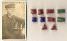 Soviet red Orders star Original Banner Boards rank pins 1930-1940 photo (1825) picture