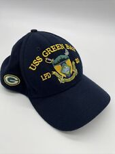 USS Green Bay LPD - 20 Black Cap Baseball Type Hat Adjustable Made in USA picture