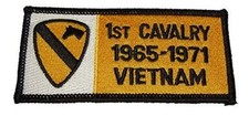 US ARMY FIRST 1ST CAVALRY CAV DIVISION VIETNAM WAR 1965-71 VETERAN PATCH