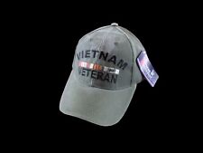U.S MILITARY VIETNAM VETERAN HAT BALL CAP STONE WASHED OD GREEN picture