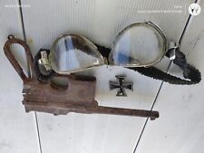 ww1 weapon, goggles, and 1914 Iron cross  picture