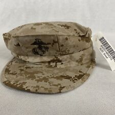 USMC Marine Corp. Garrison Cover Desert Marpat Camo 8 Point Cap Size Small NWT picture