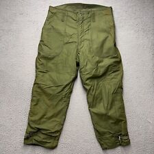 Vintage Cold Weather Trousers Permeable Pants Men L Green 38x28 Alpha Industries picture