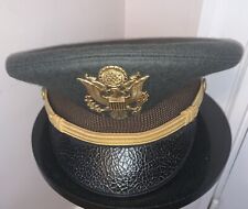 United States Military Hat Cap Army Wool Green King Form Visor Size 7 1/4 picture