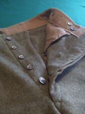 Vintage 1941 WW2 Swedish 104 Wool Military Cargo Field Pants 36x31 picture