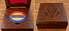 Rare Donald Trump Singapore Summit W/DPRK Kim Jong Un Challenge Coin W/Box