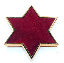 6th Infantry Division Red Star Lapel Pin Hat Tie Tack Sight Seein Sixth