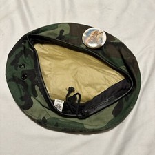1980s US Army Ripstop Woodland Beret Hat Special Forces Grenada