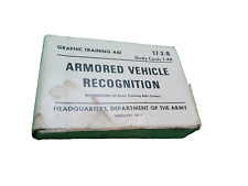 1977 Armored Vehicle Recognition US Army cards graphic training aid picture