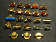 Lot Of 23 Lapel Pins Air Medal, Legion Of Merit, Distinguished Service Etc.