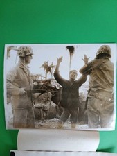 Original 9x7 Photo World War II US Marines Capture Japanese Prisoner On Namur Is