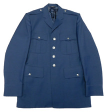 Vintage US Air Force Coat 43 Long Officer Polyester Serge Service Dress Uniform picture