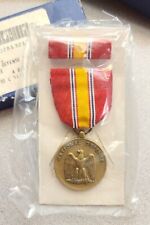 National Defense Service Medal & Ribbon Set Full Regulation Size  picture
