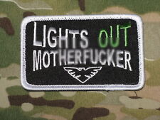 RARE Lights Out Goat MotherF*cker Patch Morale TNV Tactical  Night Vision TNVC picture