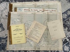 WW2 WWII US Army Air Force USAAF Military PACIFIC Document Book & Map Grouping