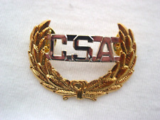 CSA Civil War Confederate States of America Rebel Army Hat Badge insignia picture