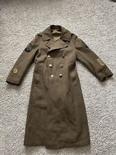 Original US Army M1939 Overcoat Wool Winter Coat 1940 Dated WW2 Issued Size 38R picture