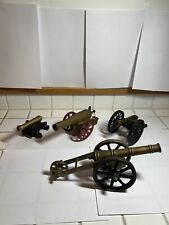 Lot of 4: Vintage Brass, Bronze, CAST IRON, CANNONS PAPERWEIGHTS, **EXCELLENT** picture