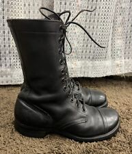 Korean War US Army Black Combat Boots Wingfoot BF Goodrich Soles Men Size 8.5 picture