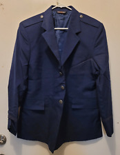 US Air Force Officer Female Dress Blue Service Coat Military Misses 18 Long picture