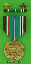European African Middle Eastern Campaign Medal & Mounted Ribbon Bar- ETO Theater