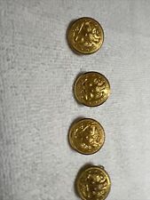 1 Vintage WW II Uniform Military Naval Eagle Brass Button Shank Black Backs. picture